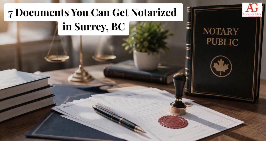7 Documents You Can Get Notarized in Surrey, BC